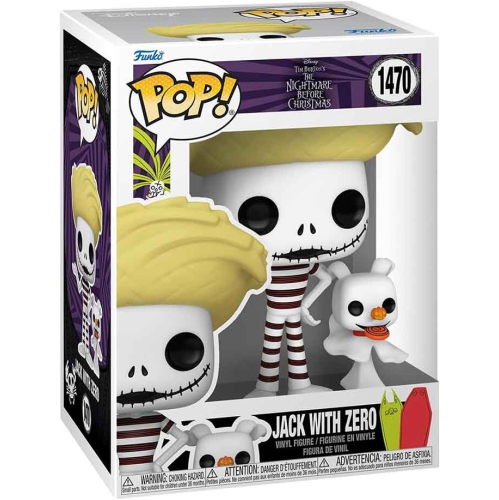Pop Disney The Nightmare Before Christmas 3.75 Inch Action Figure - Jack with Zero #1470