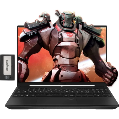 ASUS TUF A16 16" FHD 165Hz Gaming Laptop, AMD Ryzen 7-7735HS, 64GB DDR5, 2TB SSD, Radeon RX 7700S, Backlit Keyboard, Win 11 Pro, 256GB Docking Station