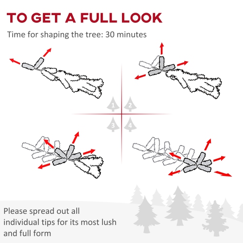 HOMCOM 5' Pencil Christmas Tree, Slim Artificial Xmas Tree with Realistic Branches, Sturdy Stand, Black