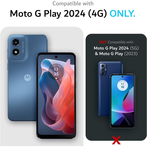 TUDIA Merge Motorola Moto G Play 4G 2024 Case Dual Layer - Hunter Green