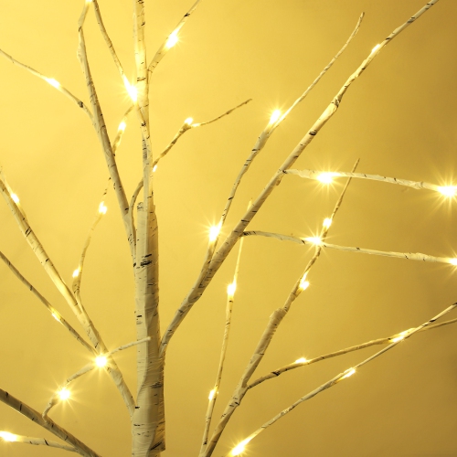 8ft bouleau artificiel à DEL pour décoration intérieure et extérieure, décoration de Noël de mariage