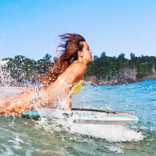 Costway 41" Lightweight Body Board with EPS Core XPE Deck HDPE Bottom Crescent Tail Multi-color