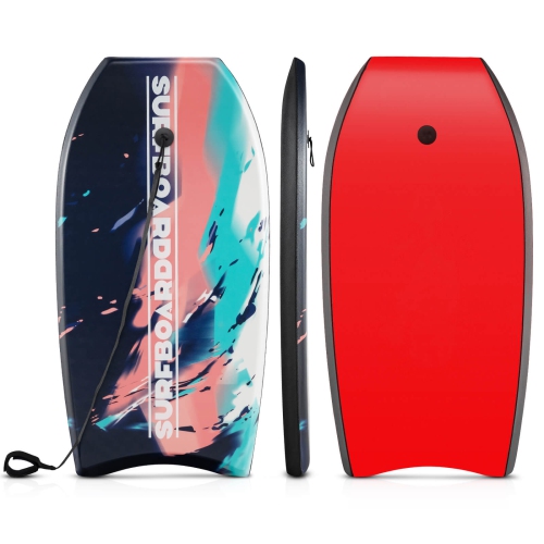 Image 1 of 9.. Costway 37" Lightweight Body Board with EPS Core XPE Deck HDPE Bottom Crescent Tail Multi-color