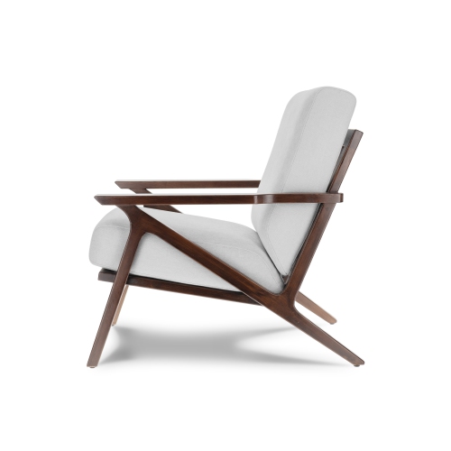 Valencia Mia fauteuil d'appoint en tissu gris pâle