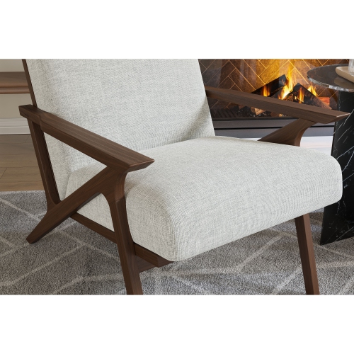 Valencia Mia fauteuil d'appoint en tissu gris pâle