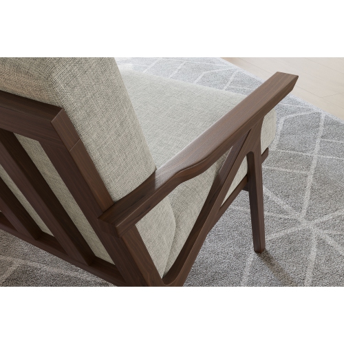 Valencia Mia fauteuil d'appoint en tissu gris pâle