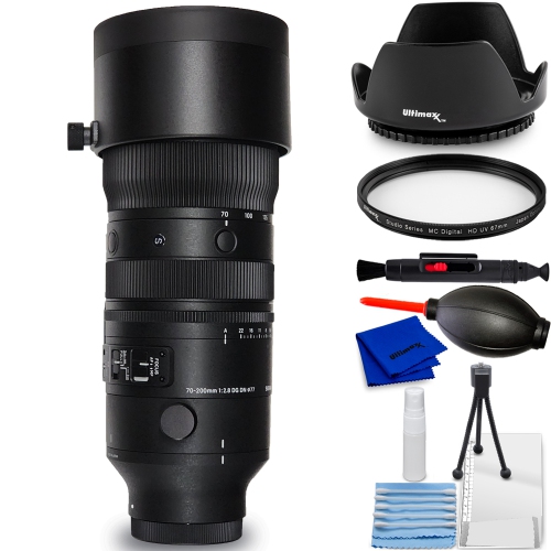 SIGMA  70-200MM F/2.8 Dg Dn Os Sports Lens (Sony E) 591965 - 7PC Accessory Bundle