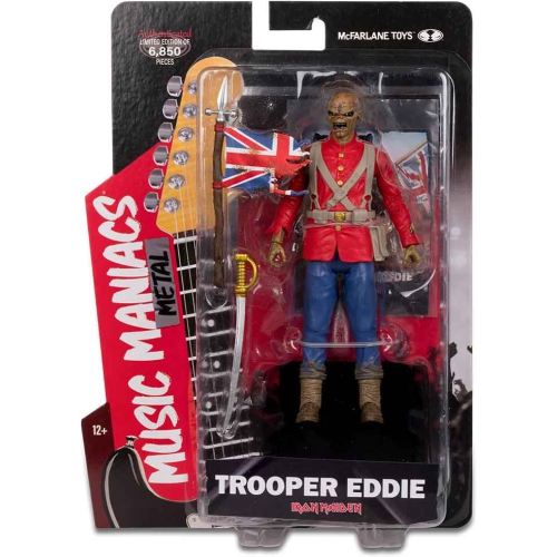 Music Maniacs Metal Iron Maiden 6 Inch Action Figure - Trooper Eddie