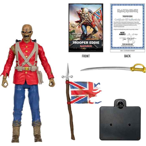 Music Maniacs Metal Iron Maiden 6 Inch Action Figure - Trooper Eddie