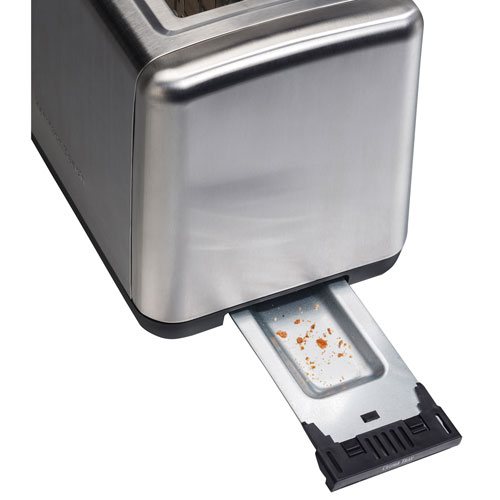 Grille-pain à fentes très larges de Hamilton Beach - 2 tranches - Acier inoxydable brossé