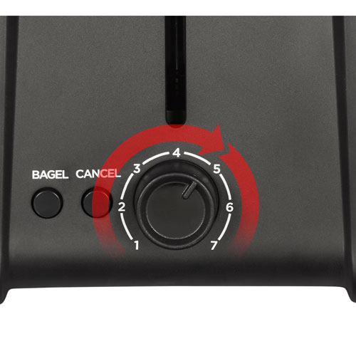 Hamilton Beach Contemporary Toaster - 2-Slice - Black and Stainless Steel