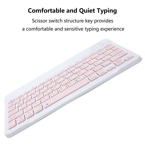 Rechargeable Bluetooth Keyboard and Mouse Combo Ultra-Slim Wireless Mouse Keyboard Set for Android Windows Tablet Cell Phone iPhone iPad Pro Air