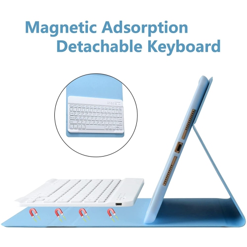 iPad Keyboard Case 9th Generation, Keyboard Case for New iPad 10.2 9th Gen - iPad 8th Gen, iPad Gen 7,iPad 10.5 inch, Detachable Keyboard for iPad