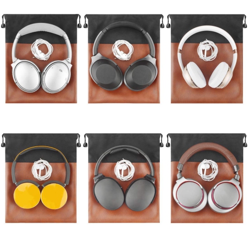 Headphones PU Carrying Bag, Universal Headphone Protection Pouch/Portable Travel Bag, Compatible with Bose QC35, QC25, QC15, Beoplay H9i, H4, H9, H8,