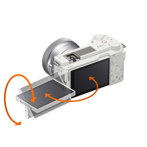 Appareil photo sans miroir Alpha ZV-E10 II de Sony avec objectif 16-50 mm - Blanc/Argenté