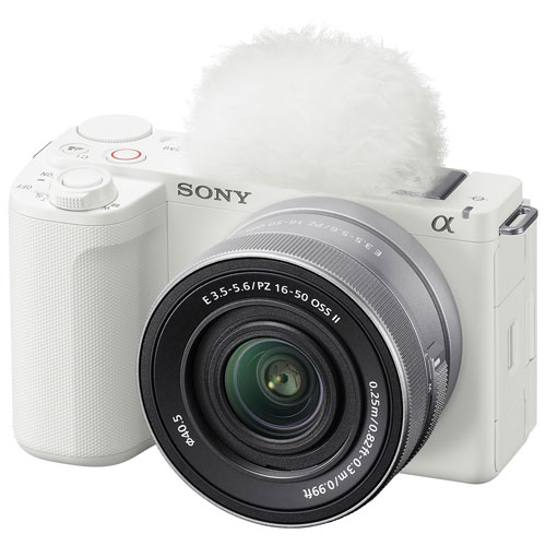 Appareil photo sans miroir Alpha ZV-E10 II de Sony avec objectif 16-50 mm - Blanc/Argenté