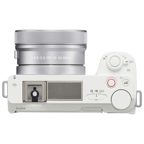 Appareil photo sans miroir Alpha ZV-E10 II de Sony avec objectif 16-50 mm - Blanc/Argenté