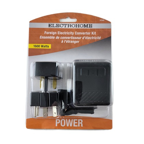 Foreign Electricity Converter Kit - 1600 watts