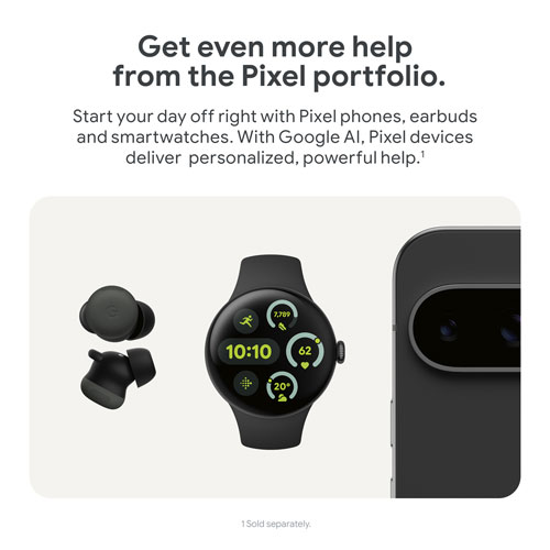 Pixel 9 Pro Fold de 256 Go de Google avec Koodo - Noir volcanique - Forfait Balance sélectionné