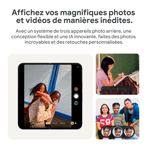 Pixel 9 Pro Fold de 256 Go de Google avec Freedom Mobile - Noir volcanique - Paiement Balance mensuel