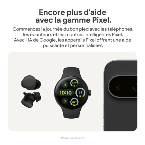 Pixel 9 Pro Fold de 256 Go de Google avec Freedom Mobile - Noir volcanique - Paiement Balance mensuel