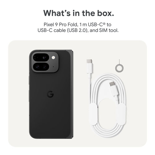 Pixel 9 Pro Fold de 256 Go de Google avec Freedom Mobile - Noir volcanique - Paiement Balance mensuel