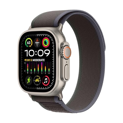 APPLE  Watch Ultra 2 [Gps + Cellular 49Mm] Smartwatch With Rugged Titanium Case & Blue/black Trail Loop, M/l In Multicolor The best love it