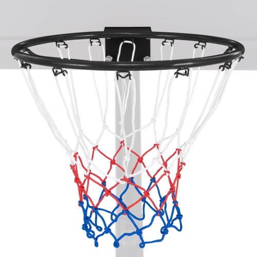 Costway 18" Basketball Rim Wall Door Mounted Basketball Hoop with All Weather Net