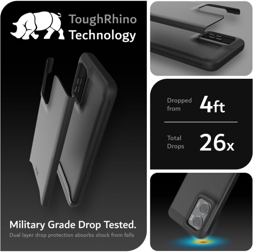 TUDIA Merge Moto G Stylus 5G 2024 Case Dual Layer - Black