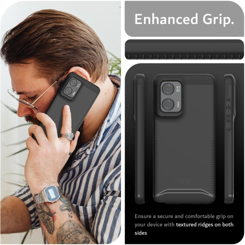 TUDIA Merge Moto G Stylus 5G 2024 Case Dual Layer - Black