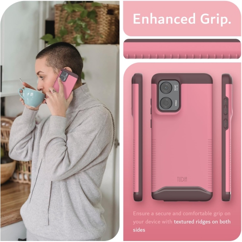 TUDIA Merge Moto G Stylus 5G 2024 Case Dual Layer - Smokey Pink