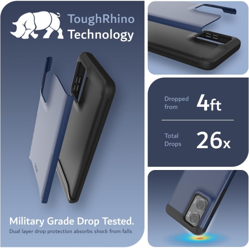 TUDIA Merge Moto G Stylus 5G 2024 Case Dual Layer - Indigo Blue