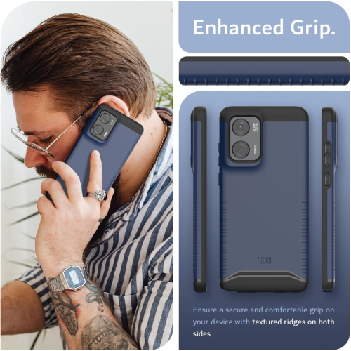 TUDIA Merge Moto G Stylus 5G 2024 Case Dual Layer - Indigo Blue