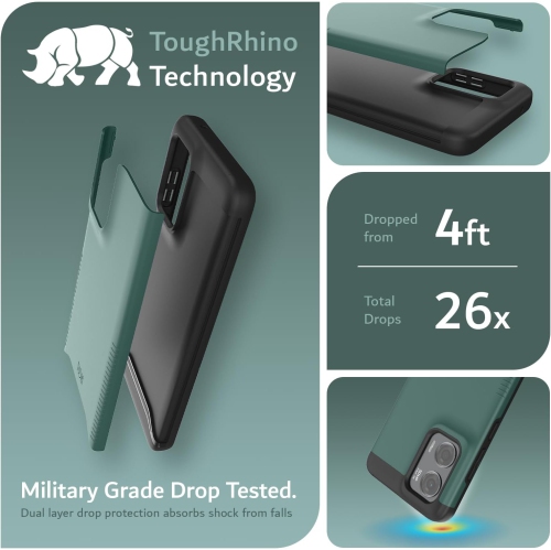 TUDIA Merge Moto G Stylus 5G 2024 Case Dual Layer - Hunter Green