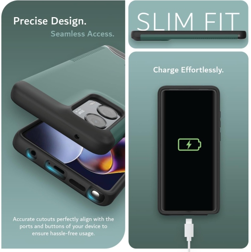 TUDIA Merge Moto G Stylus 5G 2024 Case Dual Layer - Hunter Green