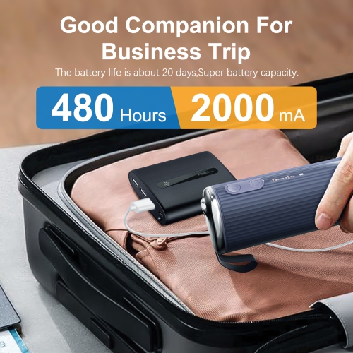 Hydropulseur sans fil Paucax - Hydropulseur dentaire portatif pour dents, 4 modes et 5 conseils de jet, autonettoyage, rechargeable, IPX7 étanche -