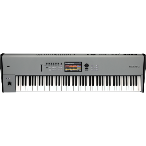 Image 1 de 6.. Poste de travail musical À 88 touches NAUTILUS AT DE Korg avec Aftertouch - Édition limitée gris mat