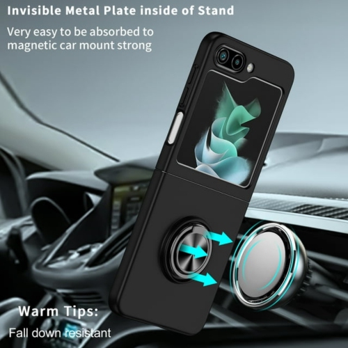 XCRS Hard Shell Swirl Ring Case for Samsung Galaxy Z Flip 6