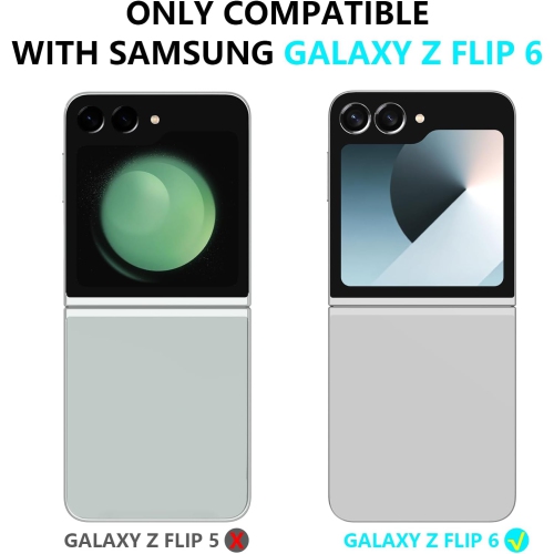 XCRS Hard Shell Swirl Ring Case for Samsung Galaxy Z Flip 6