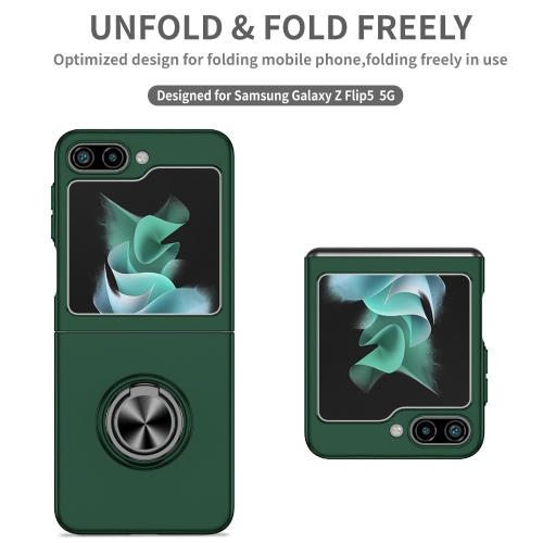 XCRS Hard Shell Swirl Ring Case for Samsung Galaxy Z Flip 6