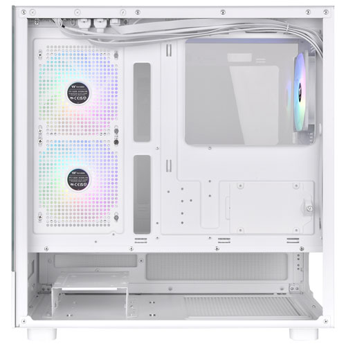 Tour d'ordinateur intermédiaire ATX View 270 Plus TG ARGB de Thermaltake - Blanc