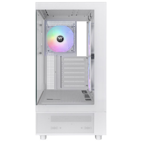 Tour d'ordinateur intermédiaire ATX View 270 Plus TG ARGB de Thermaltake - Blanc