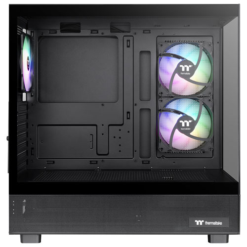 Tour d'ordinateur intermédiaire ATX View 270 Plus TG ARGB de Thermaltake - Noir