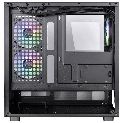 Tour d'ordinateur intermédiaire ATX View 270 Plus TG ARGB de Thermaltake - Noir