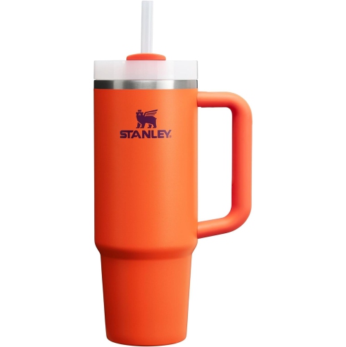 Stanley Quencher H2.0 FlowState Stainless Steel Vacuum Insulated Tumbler with Lid and Straw for Water, Iced Tea or Coffee, Smoothie and More, Tigerli