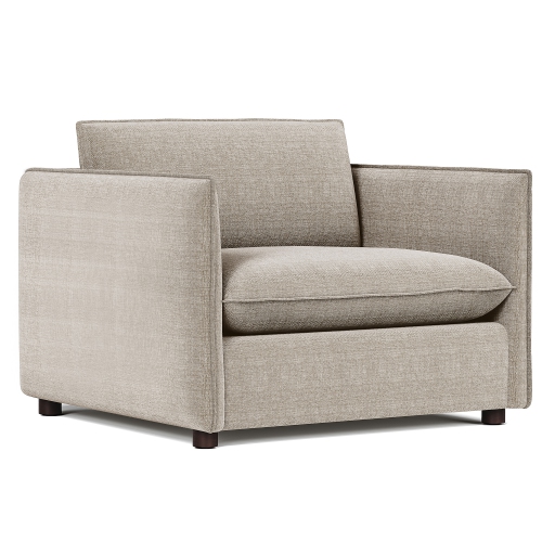 VALENCIA  Katherine Performance Fabric Accent Chair In Beige