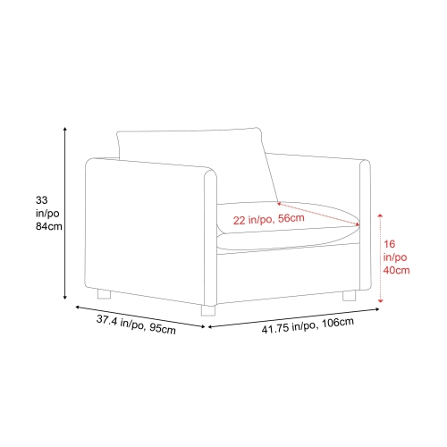 Valencia Katherine performance – Fauteuil d’appoint en tissu, gris anthracite