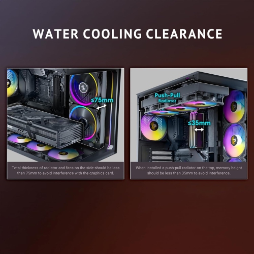 ANTEC DARK CUBE GAMING CASE C5 ARGB, BLACK