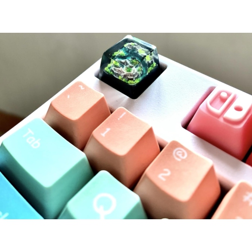 Mountain Resin Keycap, Handmade Unique Keycap for Custom Cherry MX Gaming Mechanical Keyboard, ESC Key