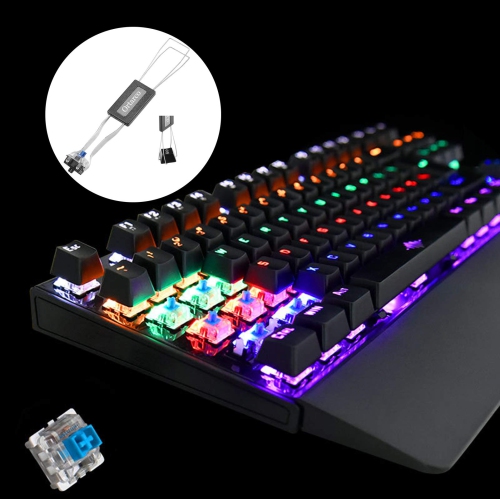 Extracteur de touches pour clavier mécanique outil de retrait de touches en acier inoxydable Noir de fixation du clavier